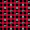 Sykel Enterprises-University of Georgia Fleece Fabric-Georgia Bulldogs Buffalo Plaid Fleece Blanket Fabric-Sold by the yard